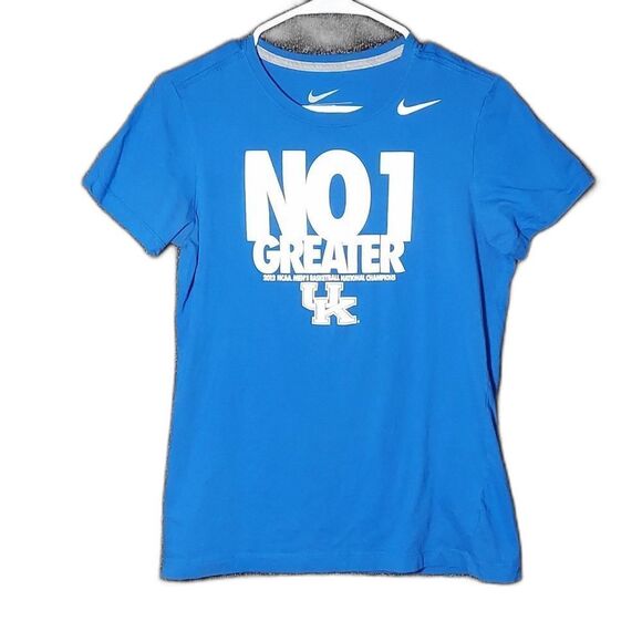 Nike University of Kentucky UK Large Slim Fit Tee Shirt T-Shirt 2012 NCAA Champs - Picture 1 of 11